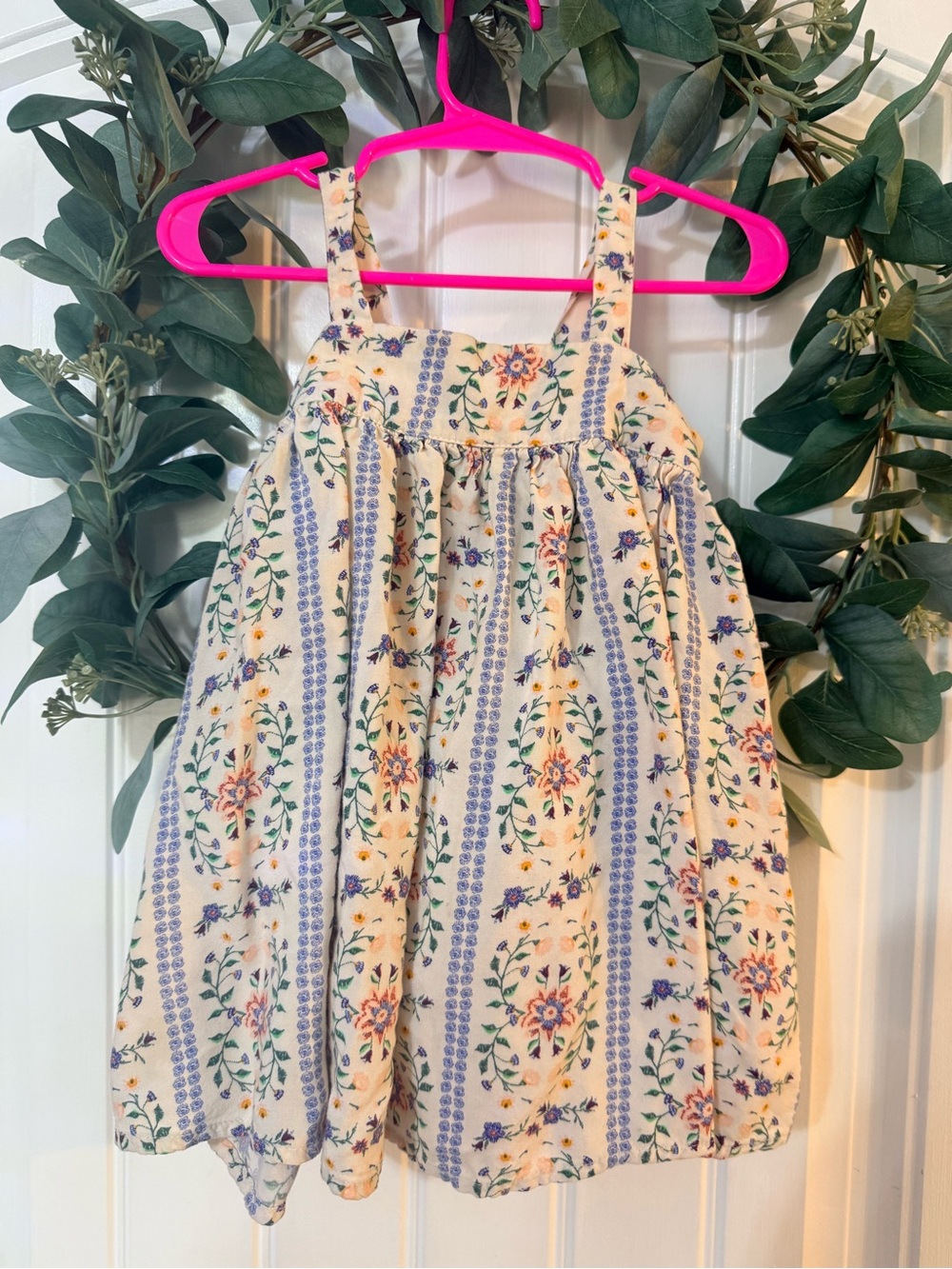 💫4/$25 • Old Navy Floral Stripe Sundress - Cream with Purple & Peach Floral